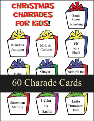 Christmas Charades for Kids - Printable Game