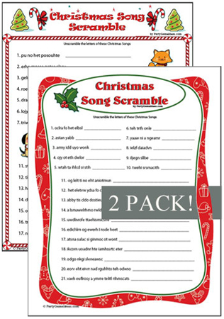 Christmas Song Scramble Games